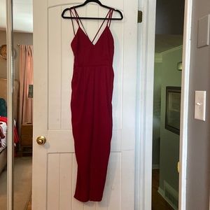 Burgundy/Red Jumpsuit